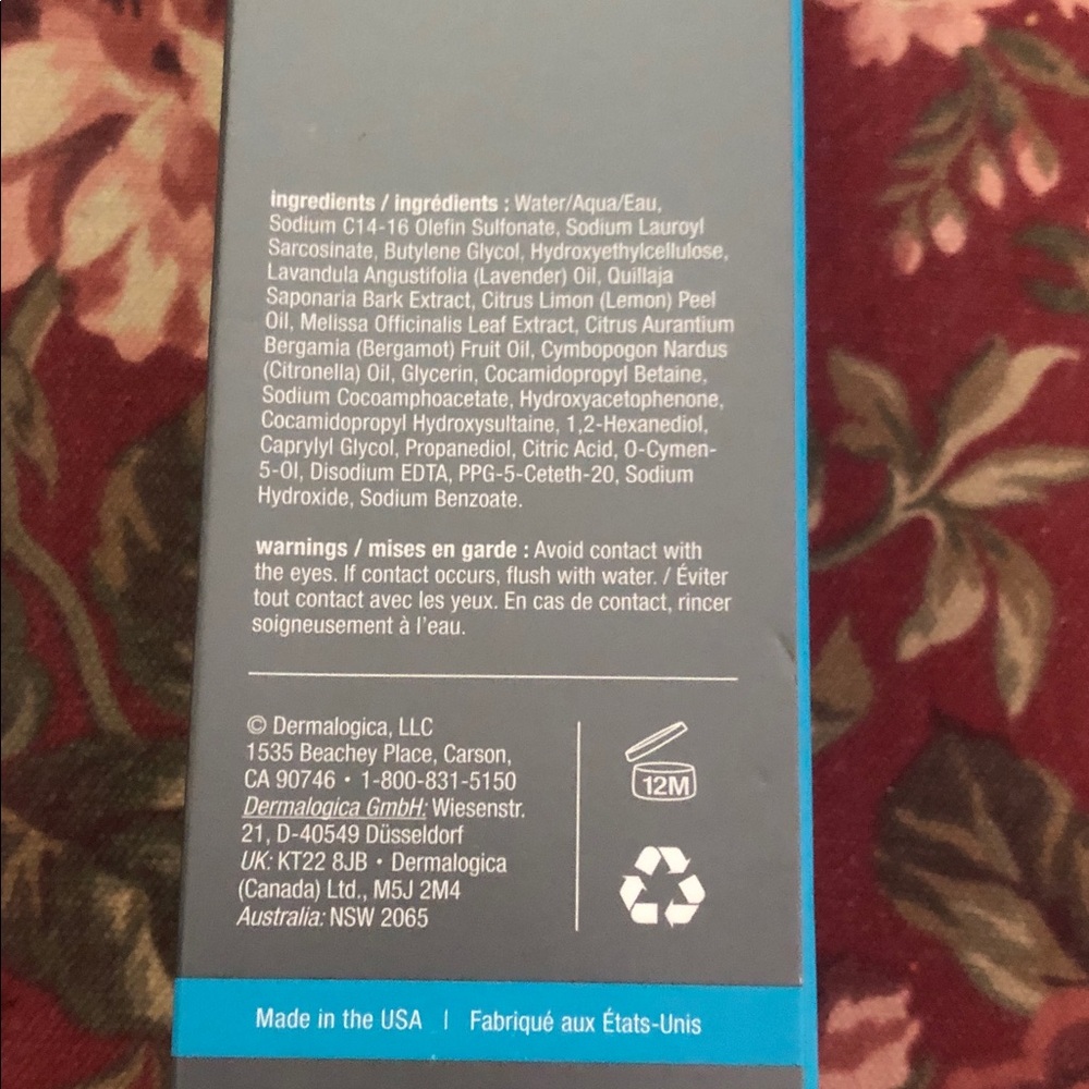 dermalogica gray cleansing gel box with blue accent - Picture 4 of 4